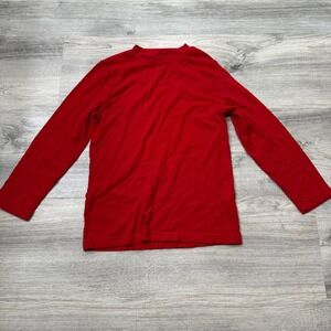 Cat & Jack Red‎ Long Sleeve Crew Neck Shirt Kids Size S (6/7)